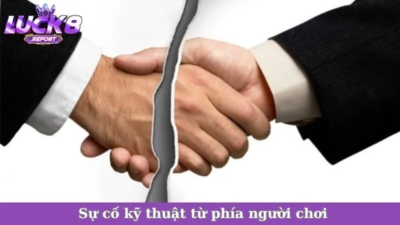 Sự cố kỹ thuật từ phía người chơi
